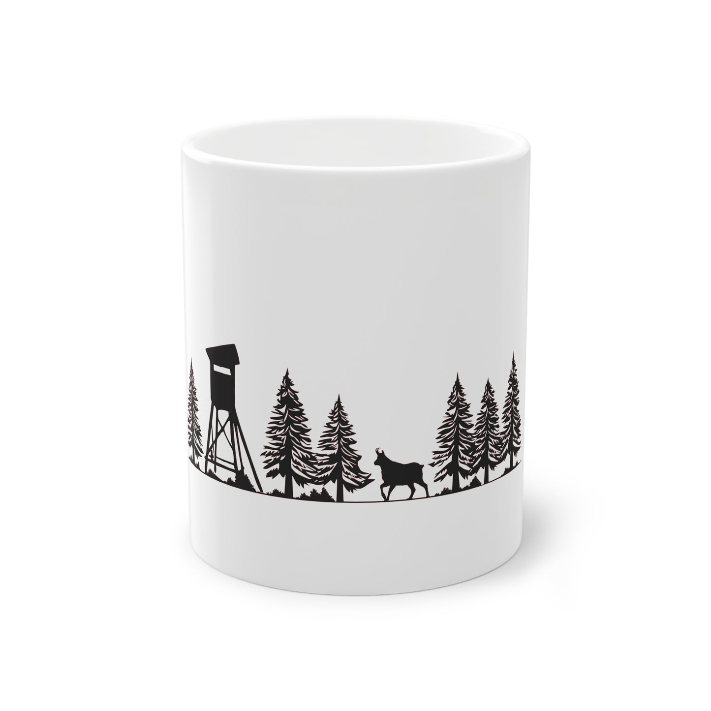 Tasse - Hochsitz im Wald - Gams