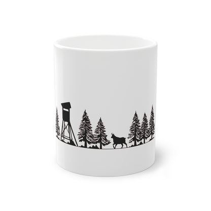 Tasse - Hochsitz im Wald - Gams