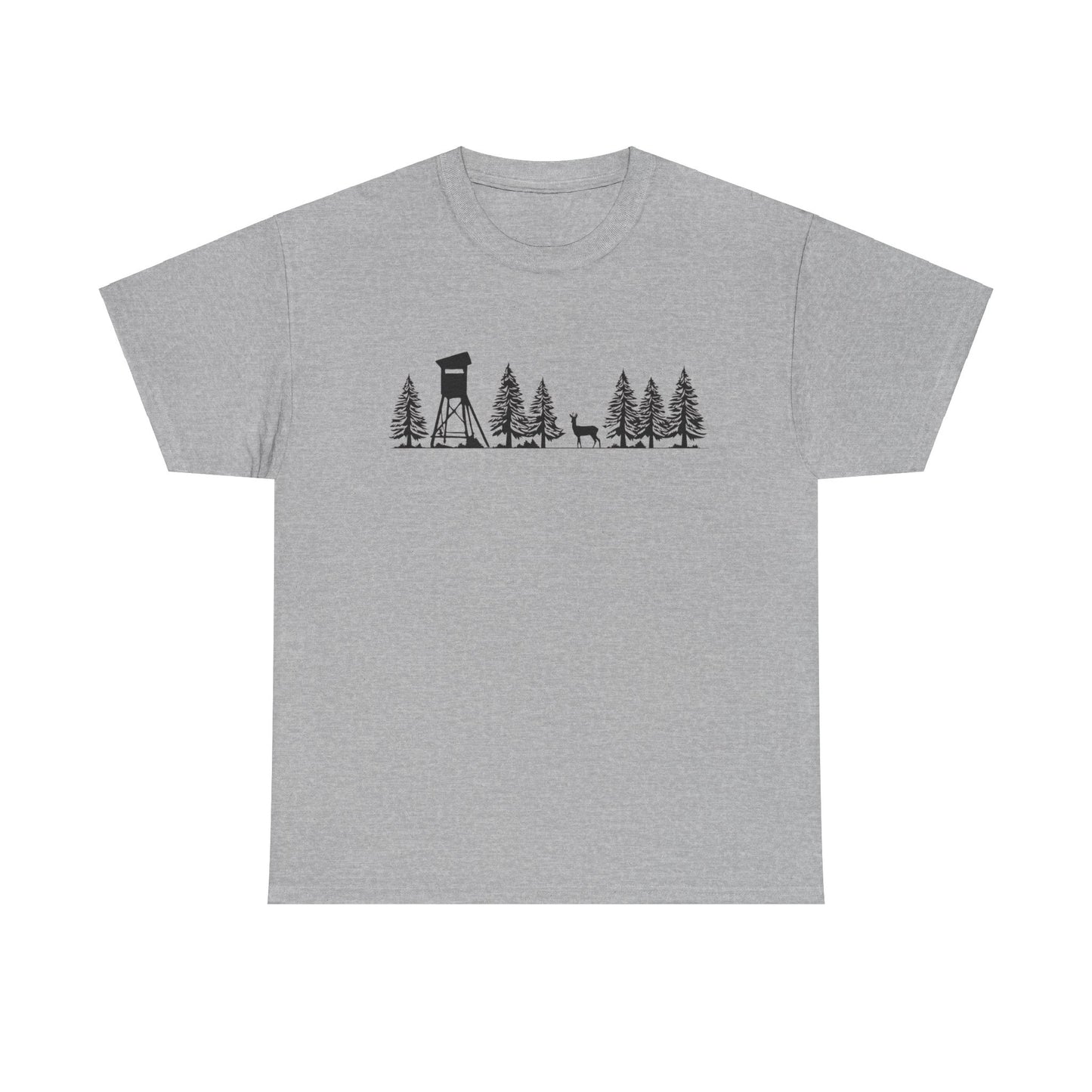 T-Shirt Unisex - Hochsitz im Wald - Rehbock