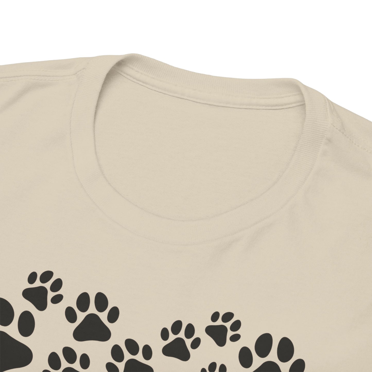 T-Shirt Unisex - Herz aus Hundepfoten