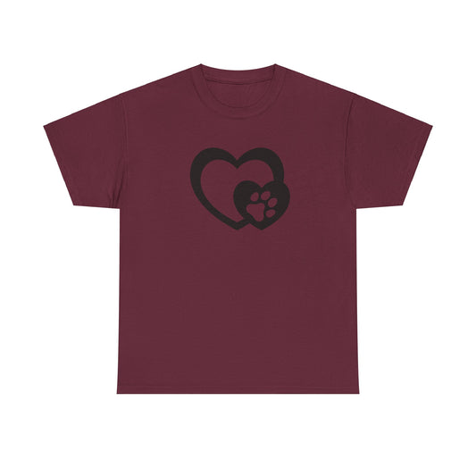 T-Shirt Unisex - Hundepfote mit Herz 5