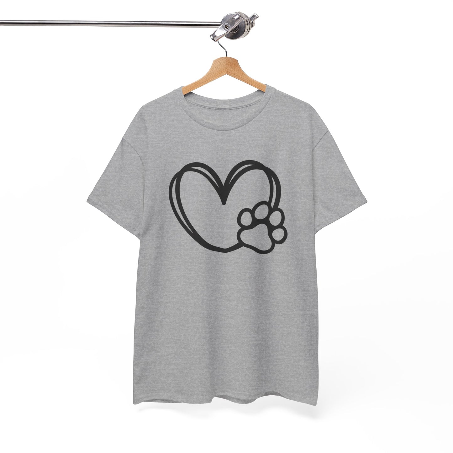 T-Shirt Unisex - Hundepfote mit Herz 1