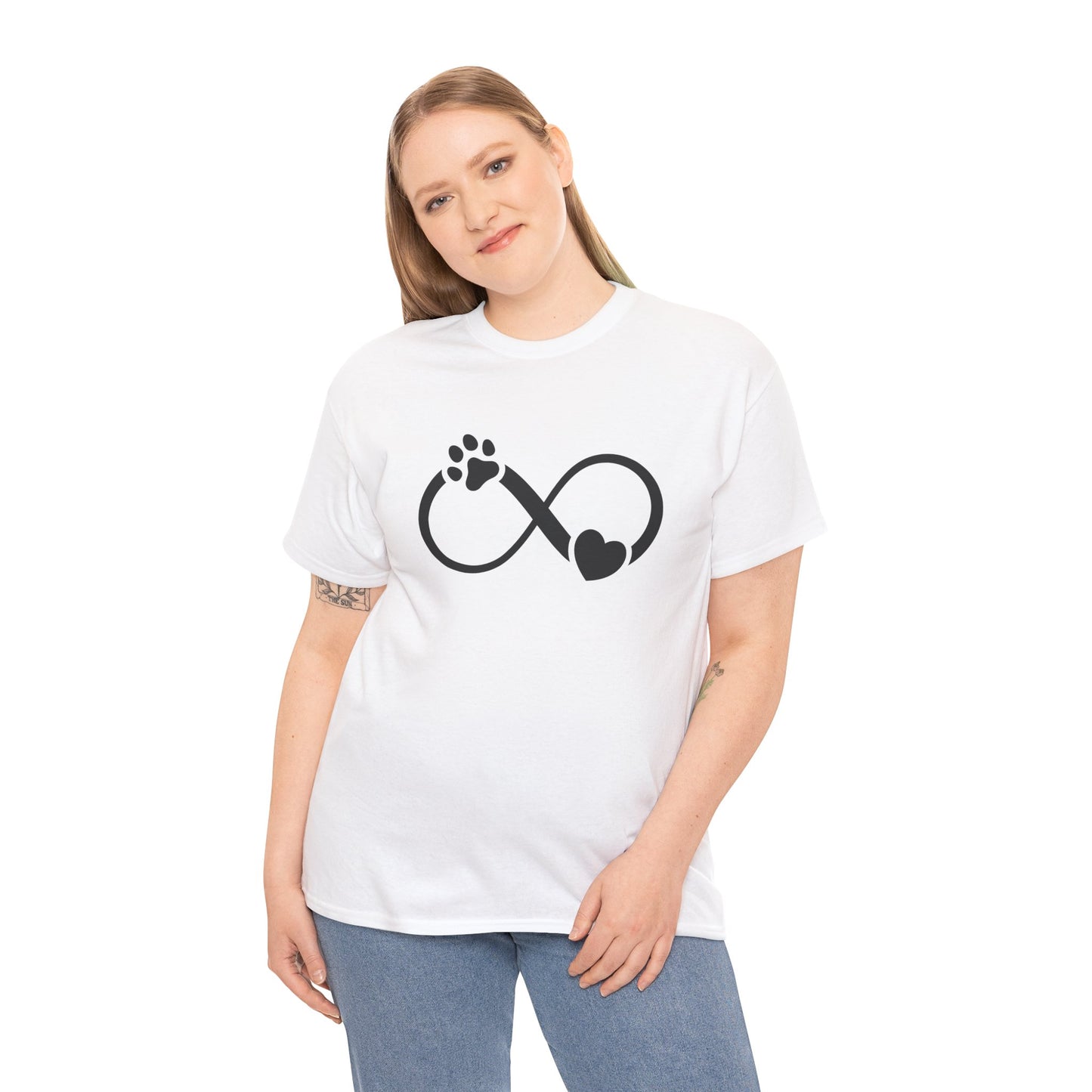 T-Shirt Unisex - Hundepfote mit Herz 3