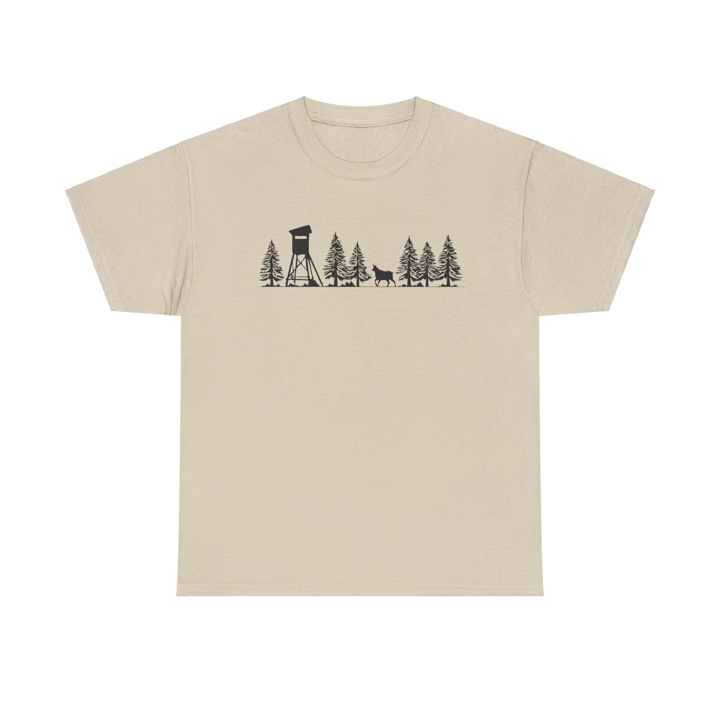 T-Shirt Unisex - Hochsitz im Wald - Gams