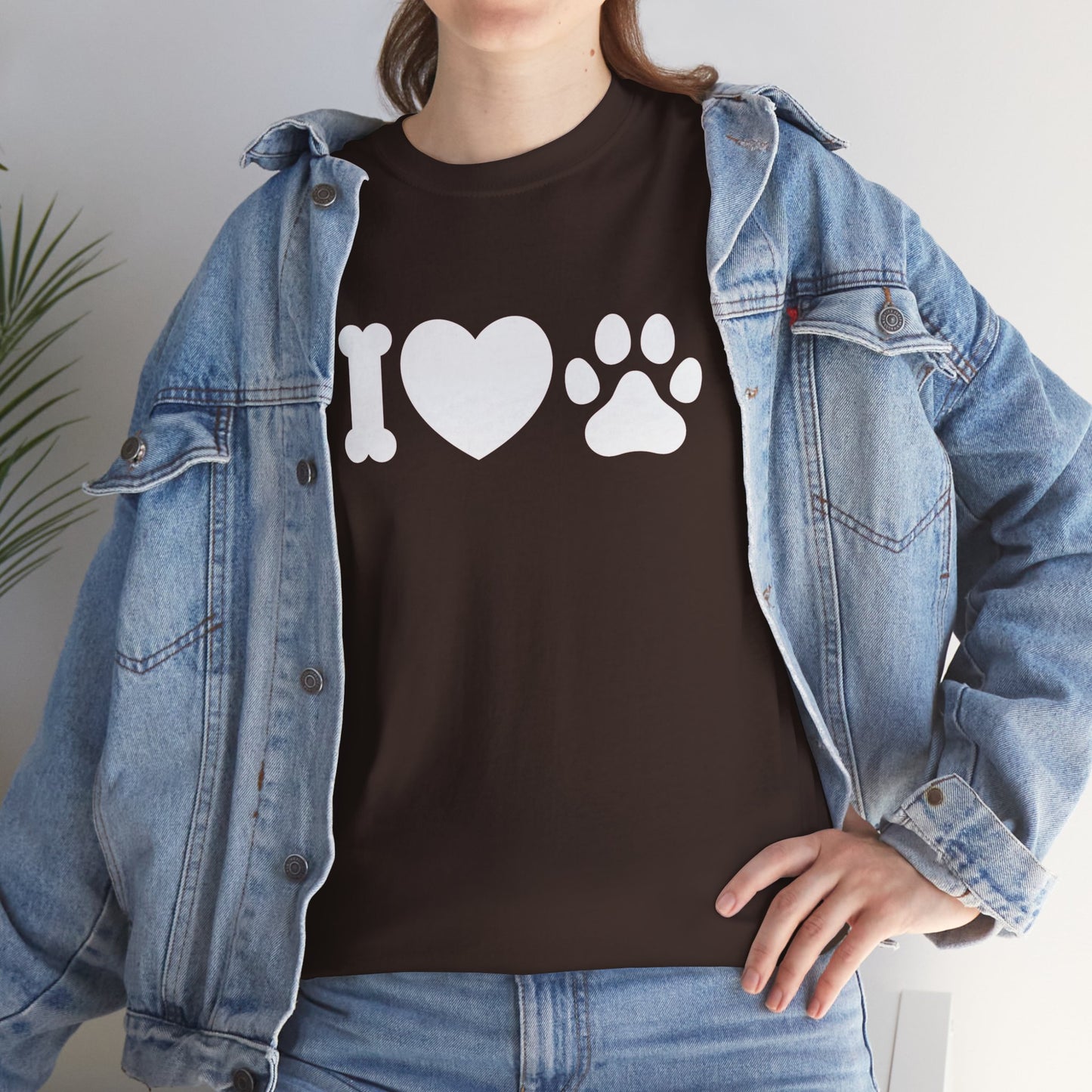T-Shirt Unisex - Hundepfote mit Herz 4