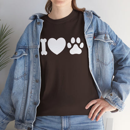 T-Shirt Unisex - Hundepfote mit Herz 4
