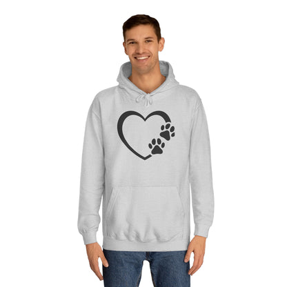 Hoodie Unisex - Hundepfote mit Herz 7