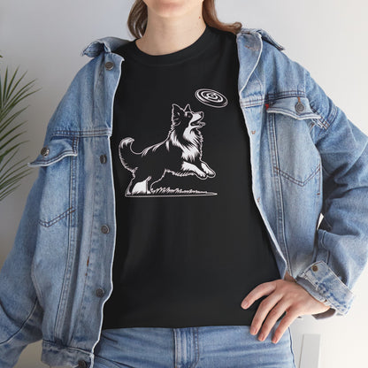 T-Shirt Unisex - Border Collie Frisbee