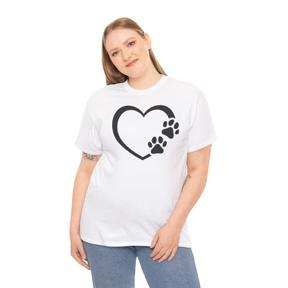 T-Shirt Unisex - Hundepfote mit Herz 7