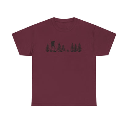 T-Shirt Unisex - Hochsitz im Wald - Fuchs