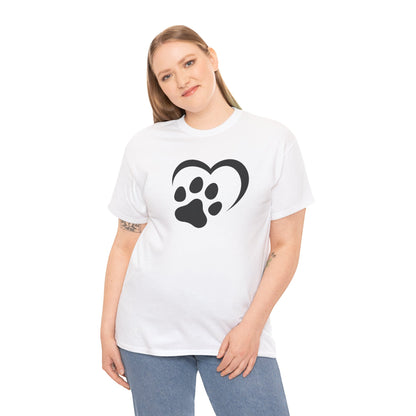 T-Shirt Unisex - Hundepfote mit Herz 2
