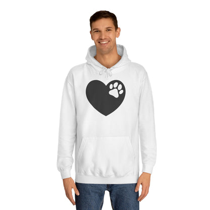 Hoodie Unisex - Hundepfote mit Herz 6