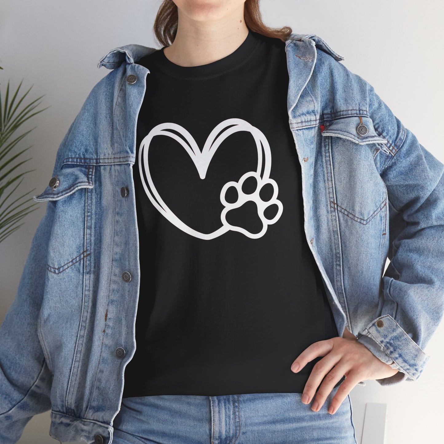 T-Shirt Unisex - Hundepfote mit Herz 1