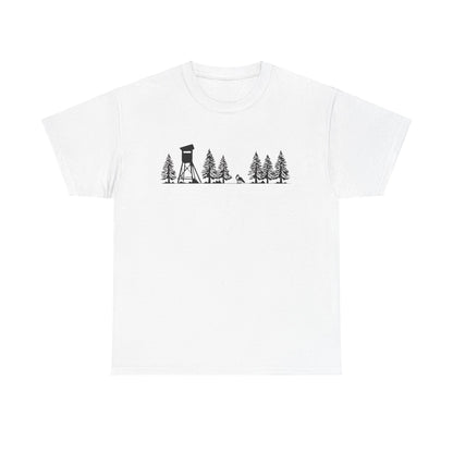 T-Shirt Unisex - Hochsitz im Wald - Fuchs