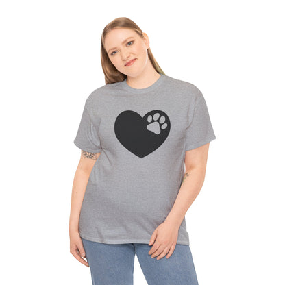 T-Shirt Unisex - Hundepfote mit Herz 6