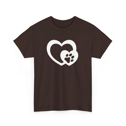 T-Shirt Unisex - Hundepfote mit Herz 5