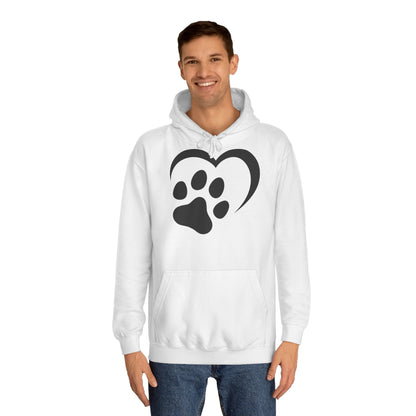 Hoodie Unisex - Hundepfote mit Herz 2