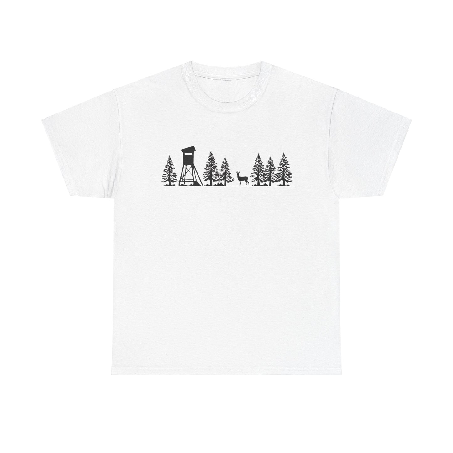 T-Shirt Unisex - Hochsitz im Wald - Rehbock