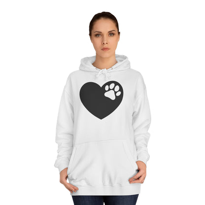 Hoodie Unisex - Hundepfote mit Herz 6