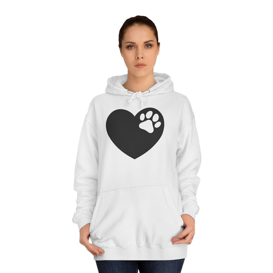 Hoodie Unisex - Hundepfote mit Herz 6