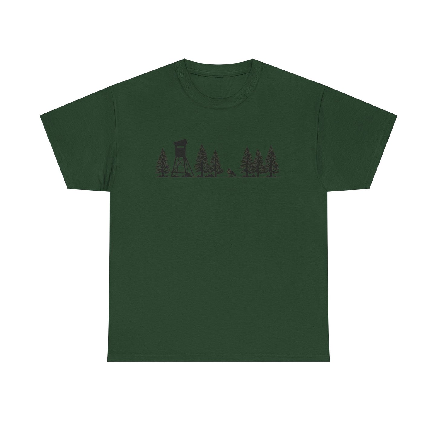 T-Shirt Unisex - Hochsitz im Wald - Fuchs