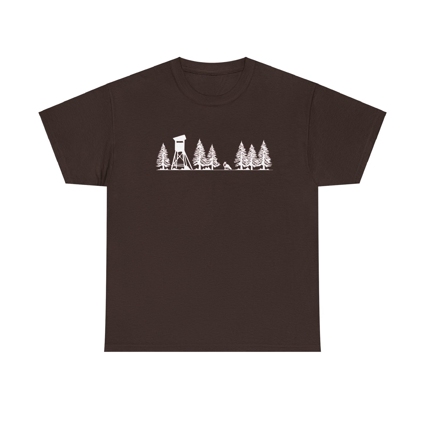 T-Shirt Unisex - Hochsitz im Wald - Fuchs