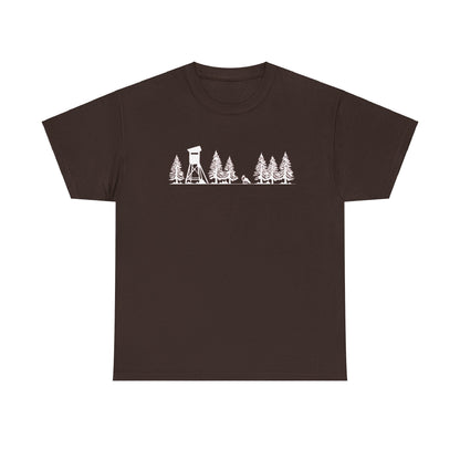 T-Shirt Unisex - Hochsitz im Wald - Fuchs