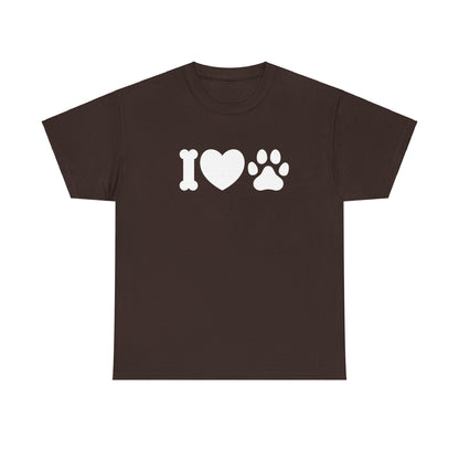 T-Shirt Unisex - Hundepfote mit Herz 4