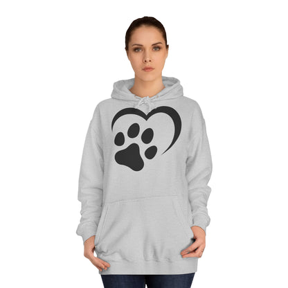 Hoodie Unisex - Hundepfote mit Herz 2