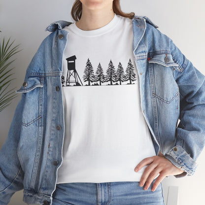 T-Shirt Unisex - Hochsitz im Wald