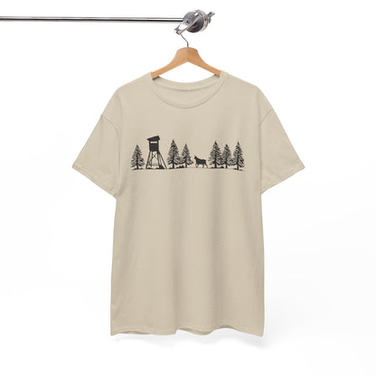 T-Shirt Unisex - Hochsitz im Wald - Gams