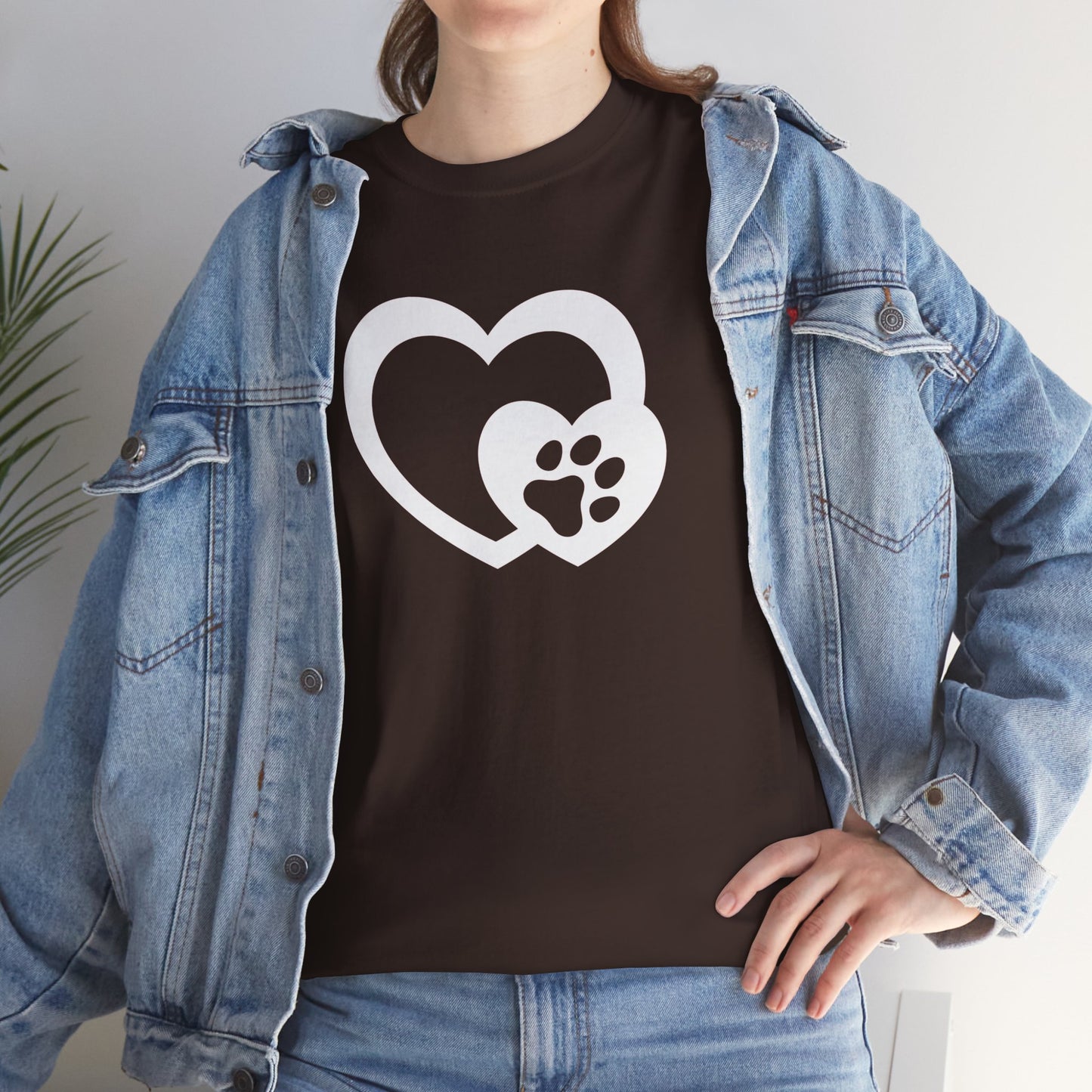 T-Shirt Unisex - Hundepfote mit Herz 5