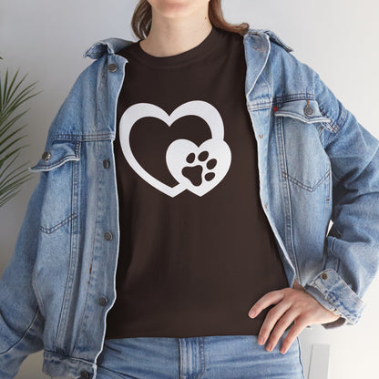 T-Shirt Unisex - Hundepfote mit Herz 5
