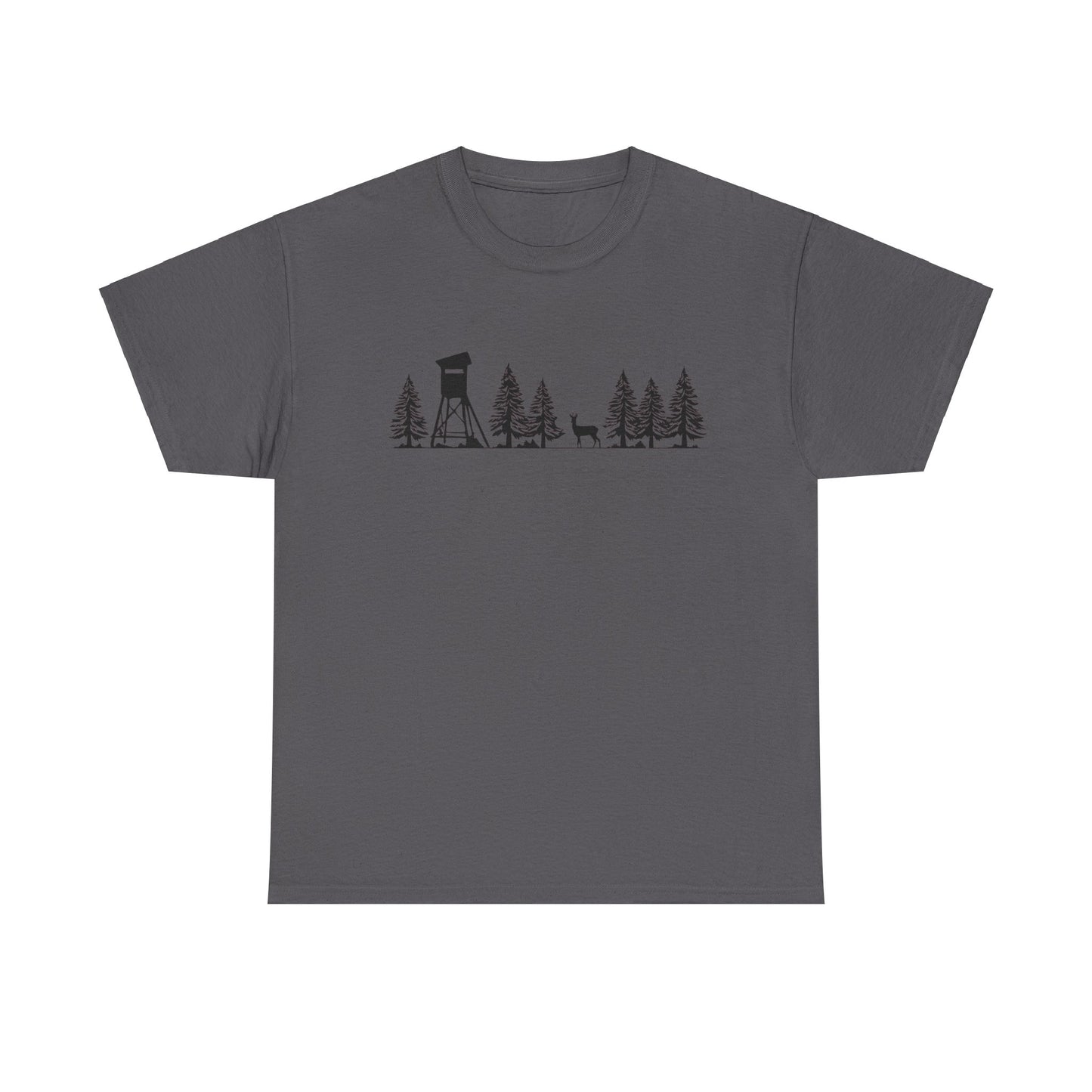 T-Shirt Unisex - Hochsitz im Wald - Rehbock