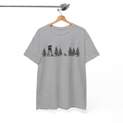 T-Shirt Unisex - Hochsitz im Wald - Fuchs