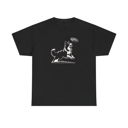 T-Shirt Unisex - Border Collie Frisbee
