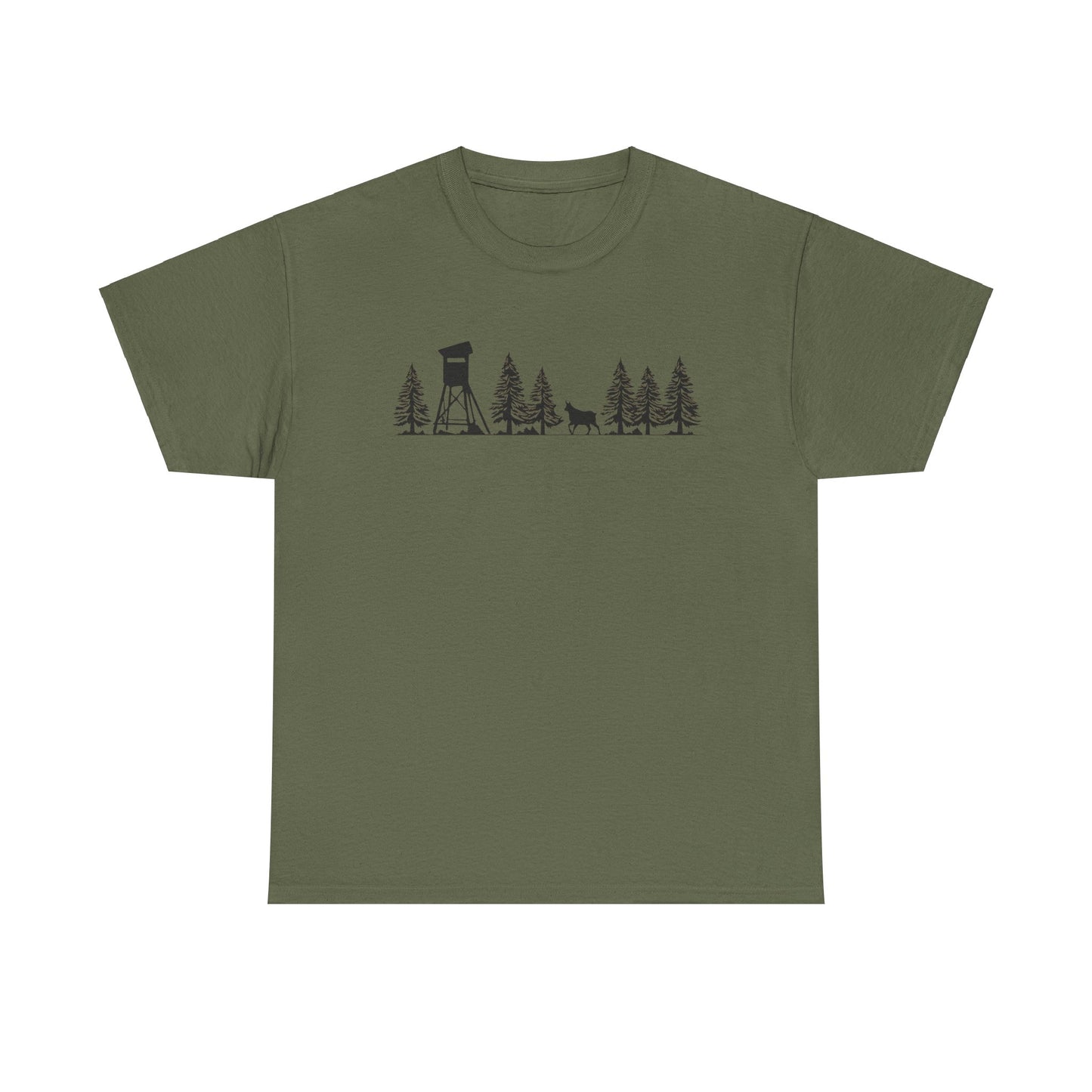 T-Shirt Unisex - Hochsitz im Wald - Gams