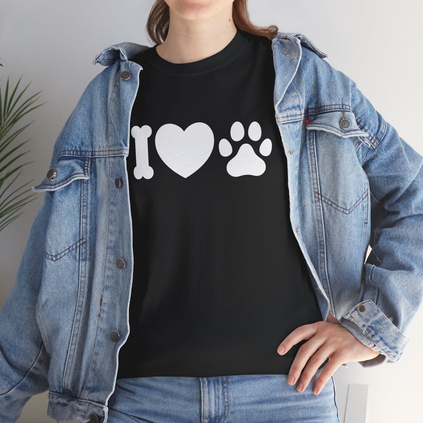 T-Shirt Unisex - Hundepfote mit Herz 4