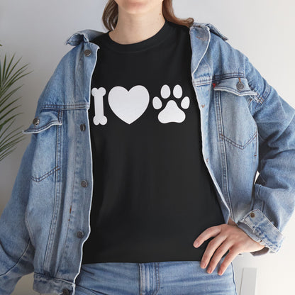 T-Shirt Unisex - Hundepfote mit Herz 4