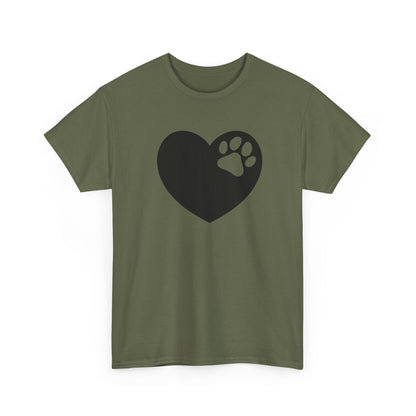 T-Shirt Unisex - Hundepfote mit Herz 6