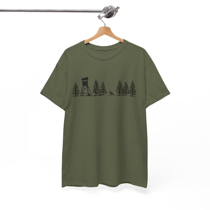 T-Shirt Unisex - Hochsitz im Wald - Fuchs