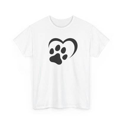 T-Shirt Unisex - Hundepfote mit Herz 2