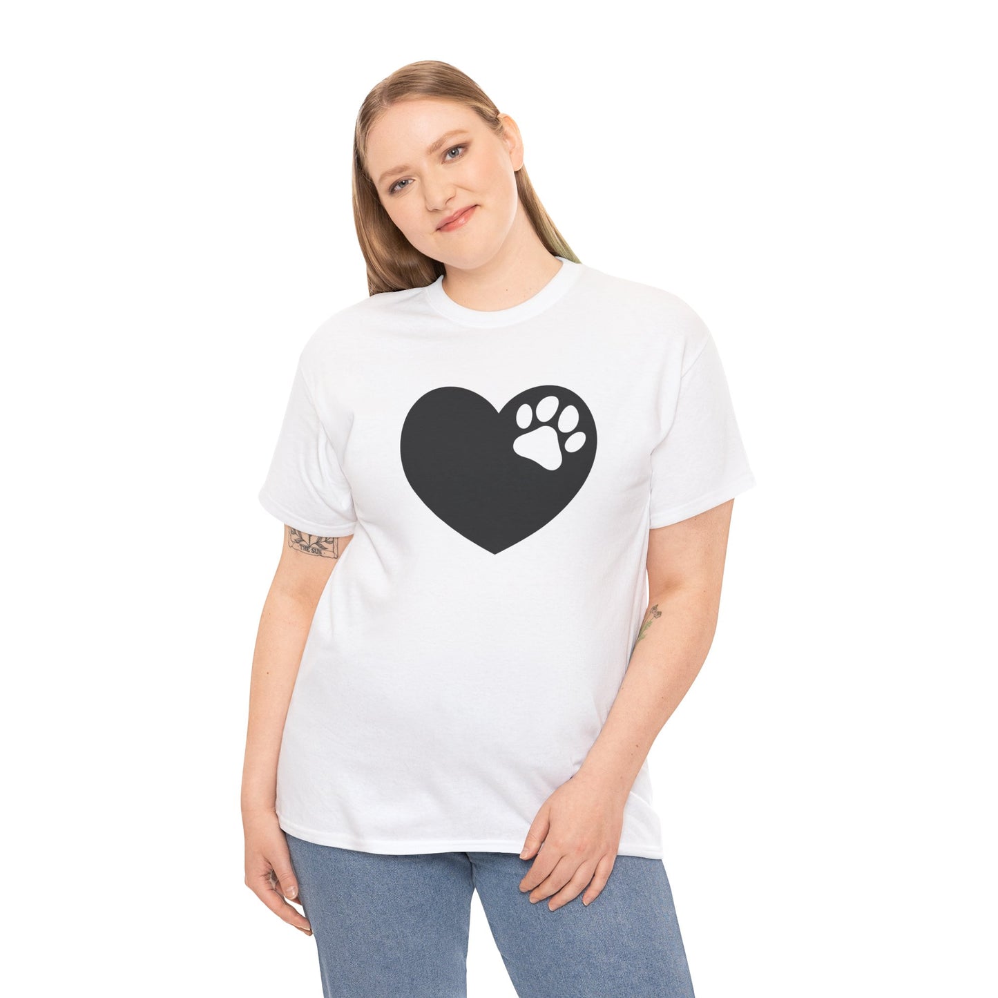 T-Shirt Unisex - Hundepfote mit Herz 6