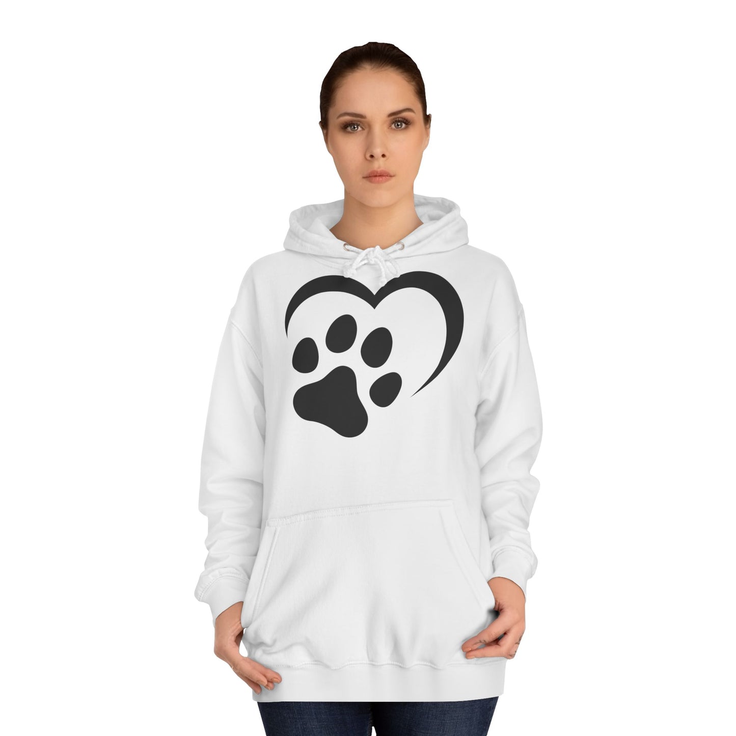Hoodie Unisex - Hundepfote mit Herz 2