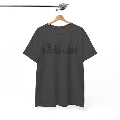 T-Shirt Unisex - Hochsitz im Wald - Gams