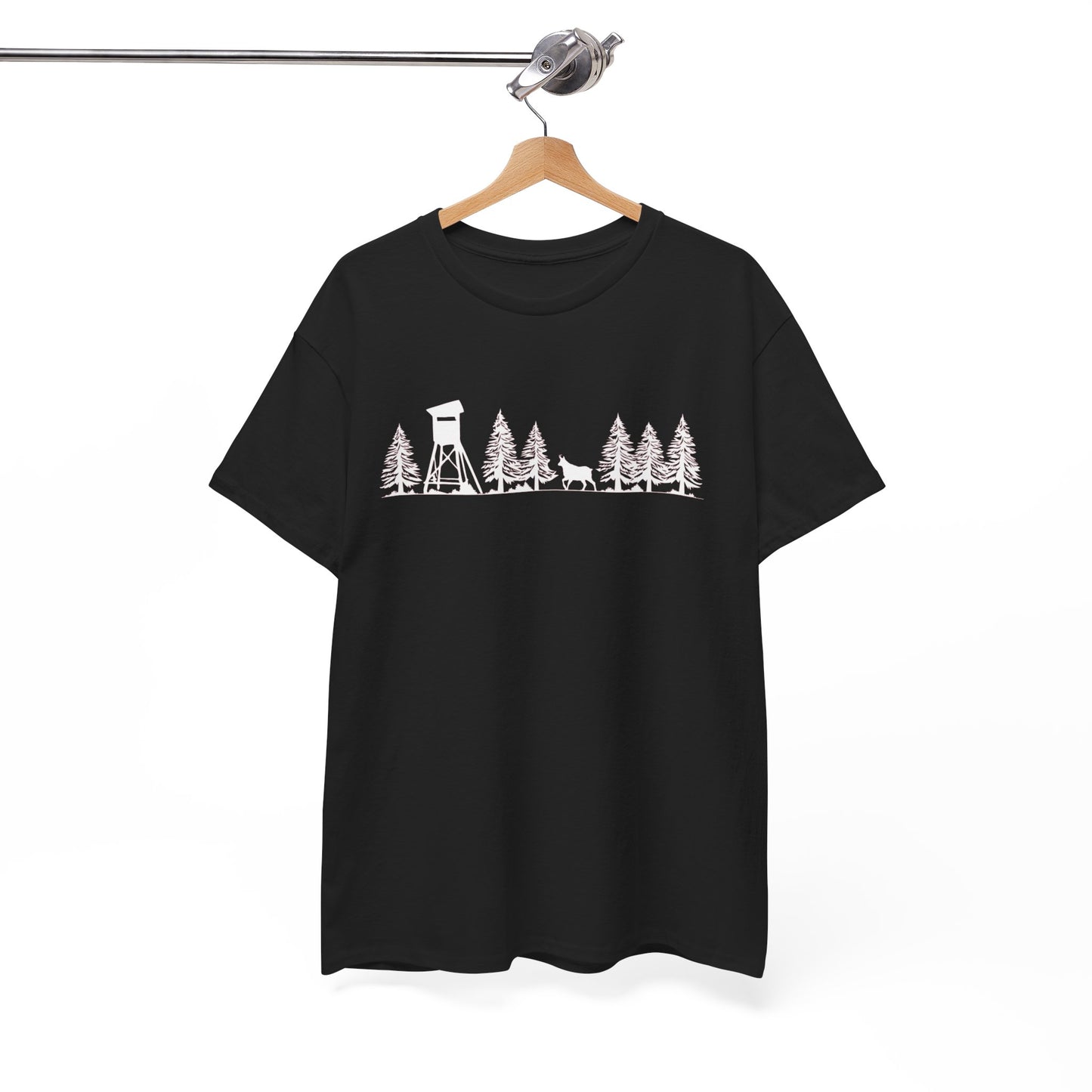 T-Shirt Unisex - Hochsitz im Wald - Gams