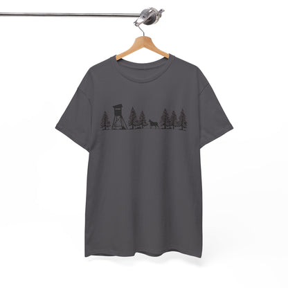 T-Shirt Unisex - Hochsitz im Wald - Gams