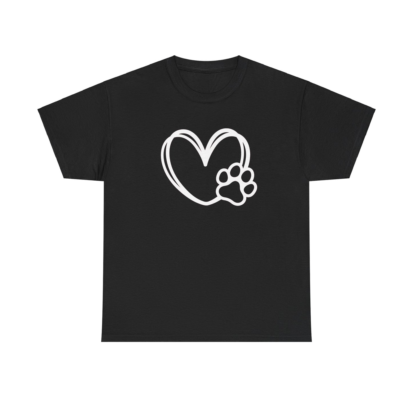 T-Shirt Unisex - Hundepfote mit Herz 1