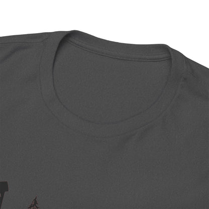 T-Shirt Unisex - Hochsitz im Wald - Rothirsch
