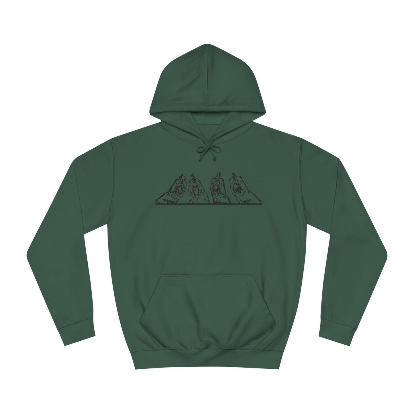 Hoodie Unisex - Huhn Neugierig 2